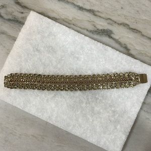 Banana Republic gold and chartreuse bracelet
